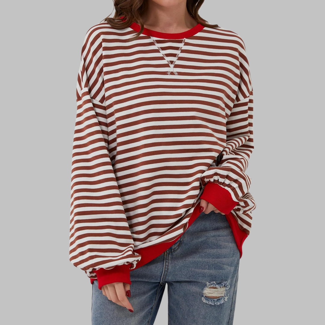 Chloe | Casual Striped Knit Sweater