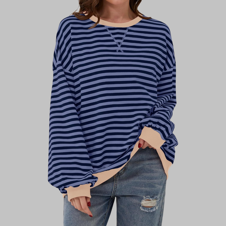 Chloe | Casual Striped Knit Sweater