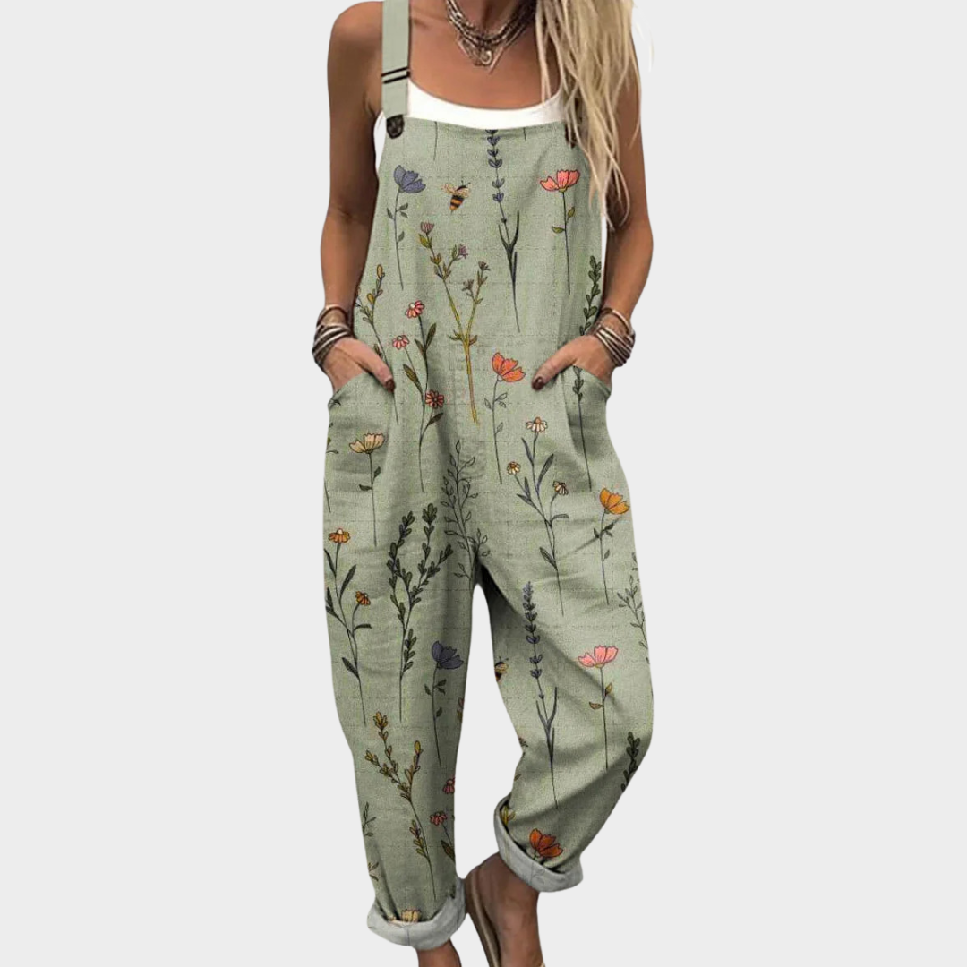 Jackie |  Comfortable Printed Overall / Jumpsuit