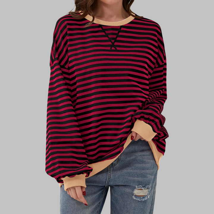 Chloe | Casual Striped Knit Sweater