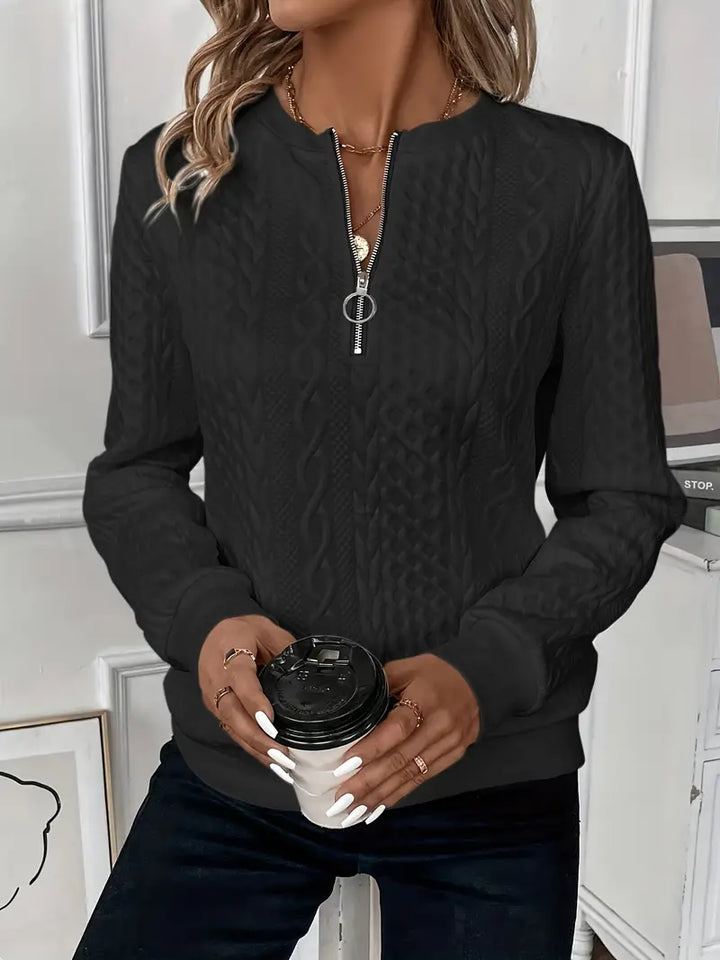 Emy | Chic Zip-Up Sweater