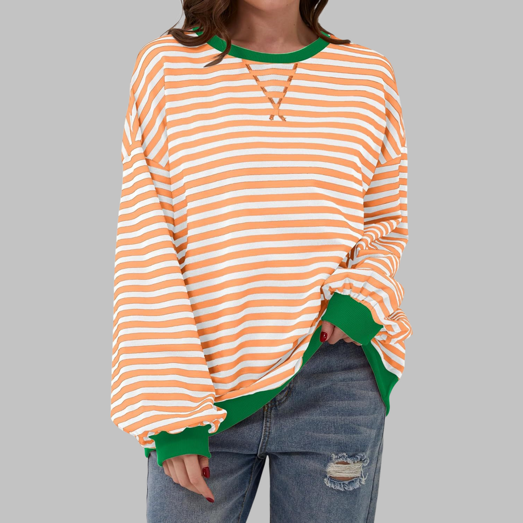 Chloe | Casual Striped Knit Sweater