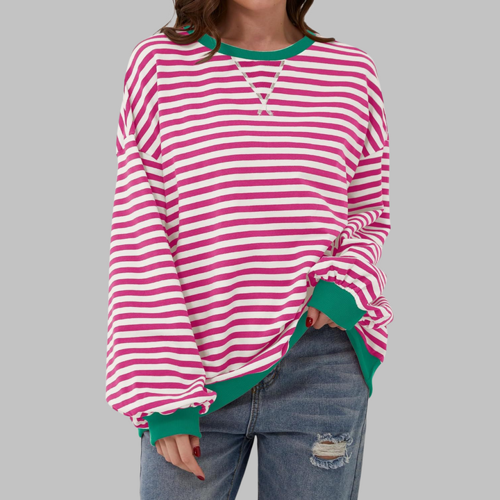 Chloe | Casual Striped Knit Sweater