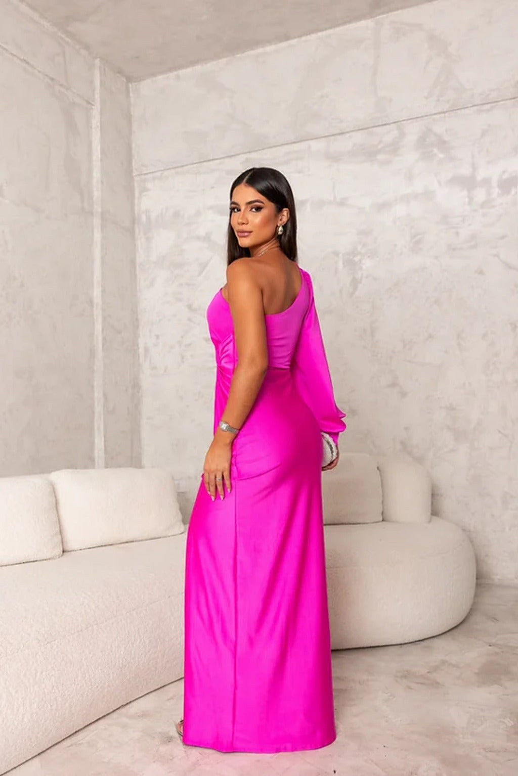 Aria | Chic One-Shoulder Maxi Gown