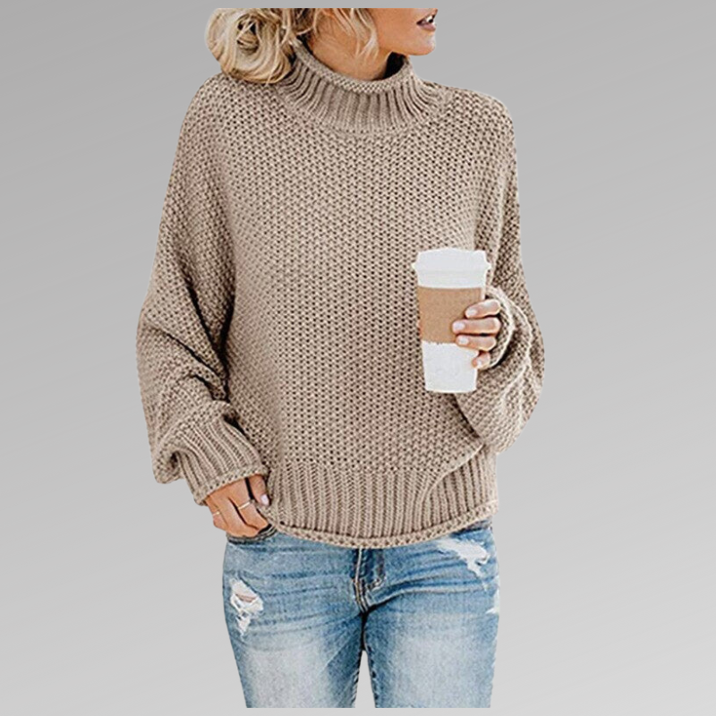 Lilah | Chic High-Collar Knit Sweater