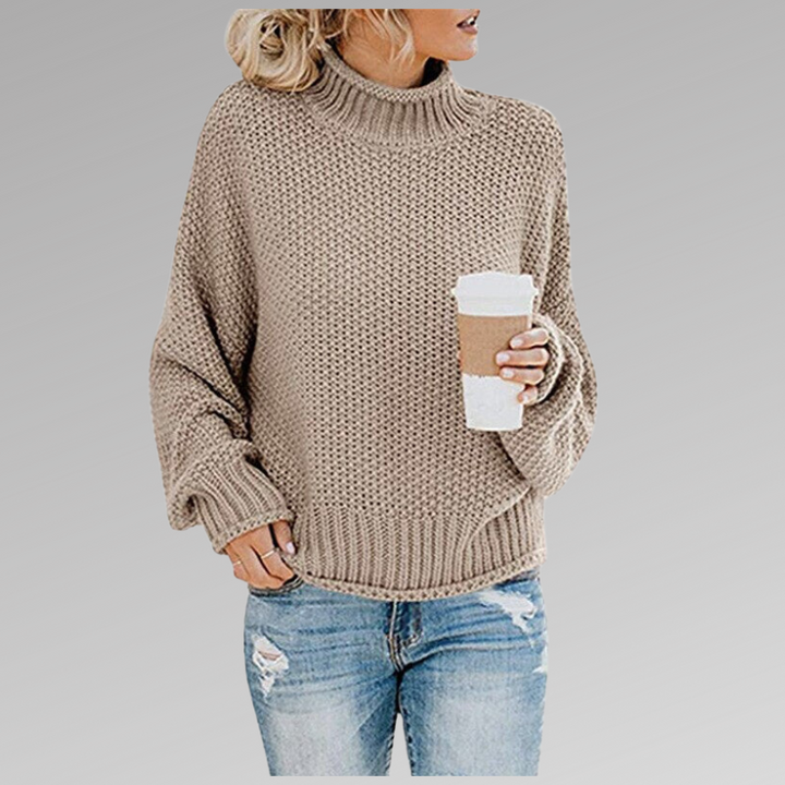 Lilah | Chic High-Collar Knit Sweater