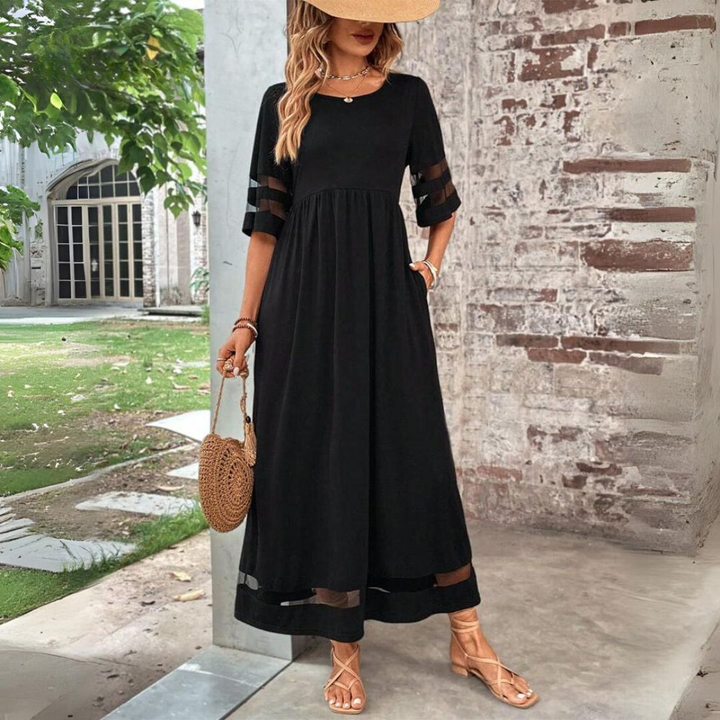 Aubrey | Elegant Empire Midi Dress