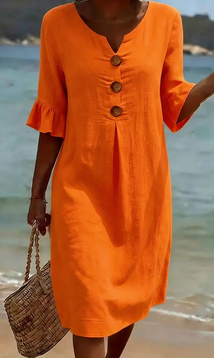 Mila | Textured Long Sleeve Dress