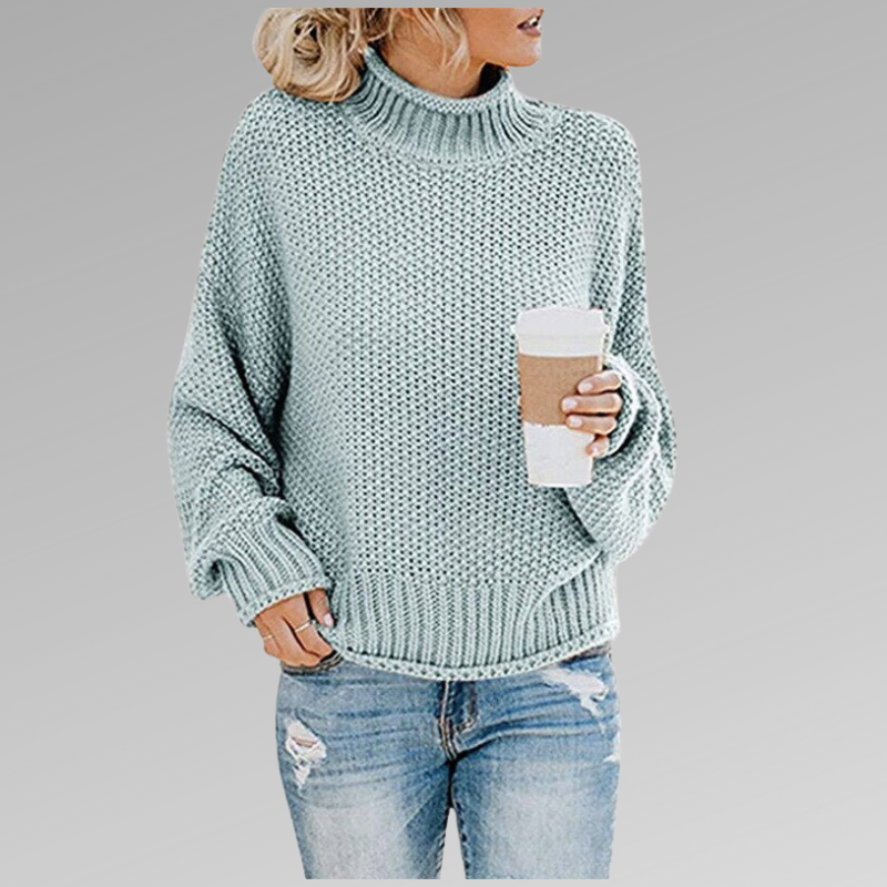 Lilah | Chic High-Collar Knit Sweater