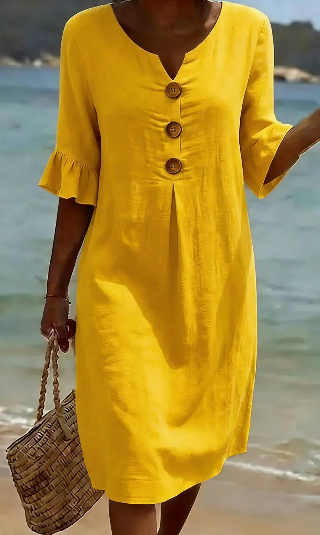 Mila | Textured Long Sleeve Dress