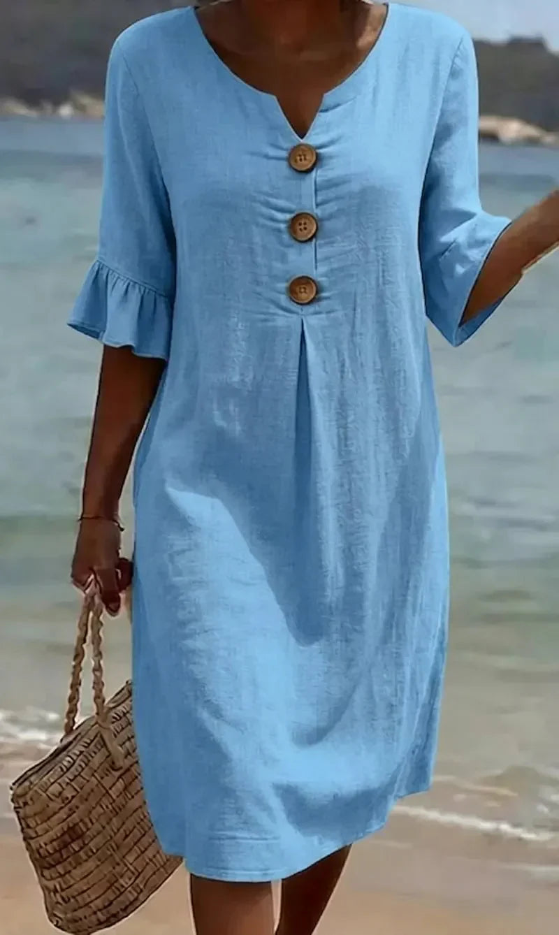 Mila | Textured Long Sleeve Dress