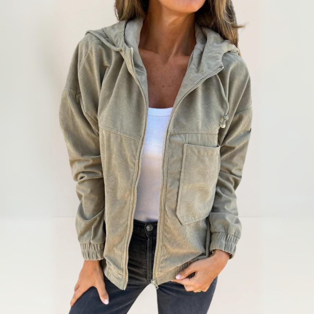 Karla | Cozy Hooded Jacket with Zipper