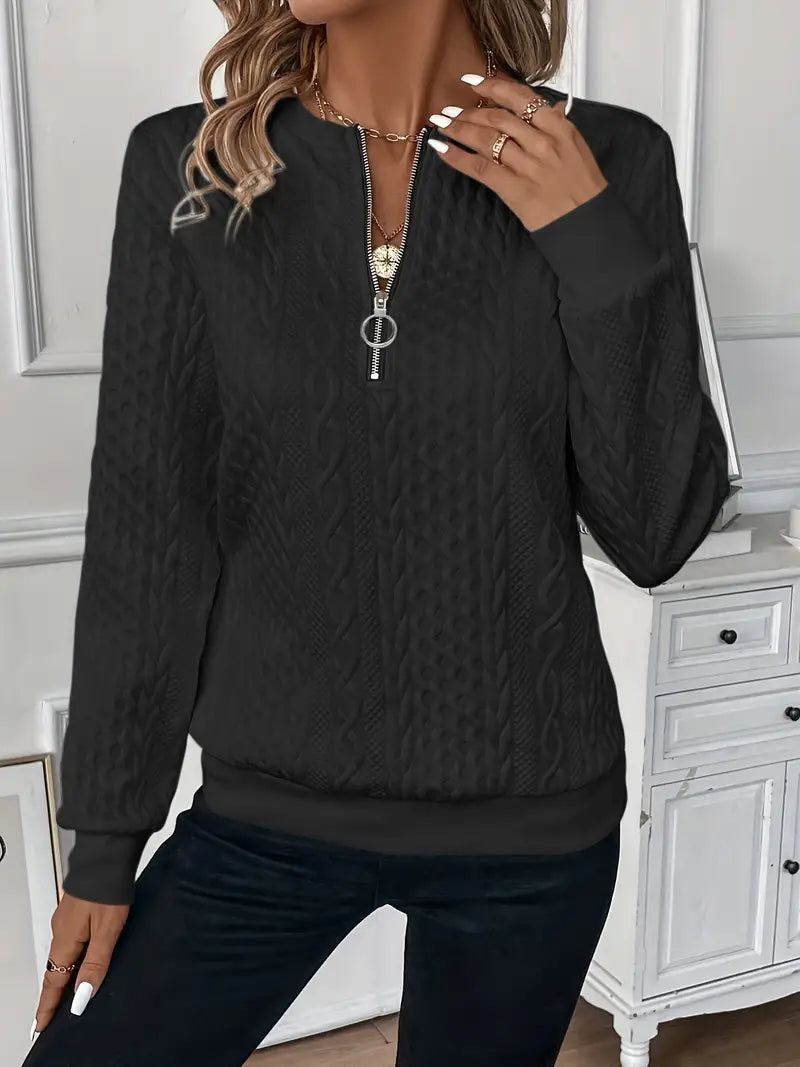 Emy | Chic Zip-Up Sweater