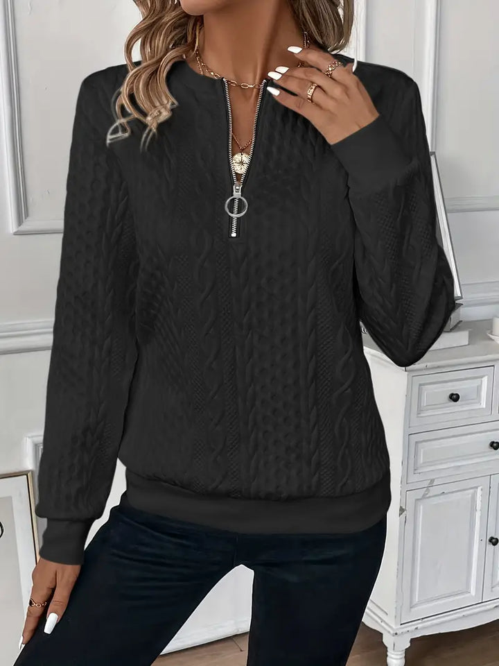 Emy | Chic Zip-Up Sweater