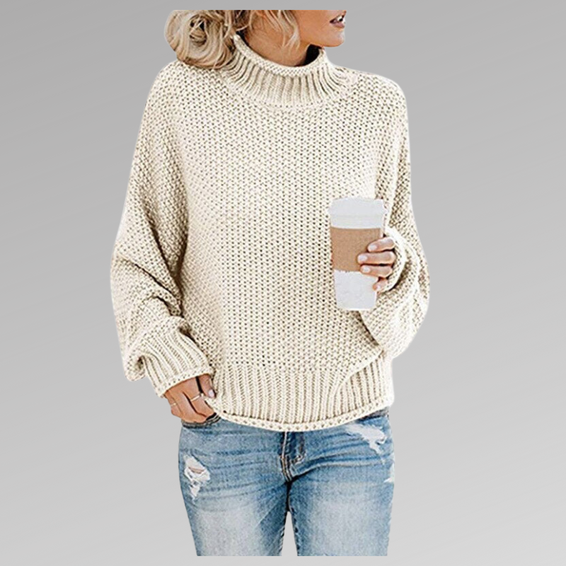 Lilah | Chic High-Collar Knit Sweater
