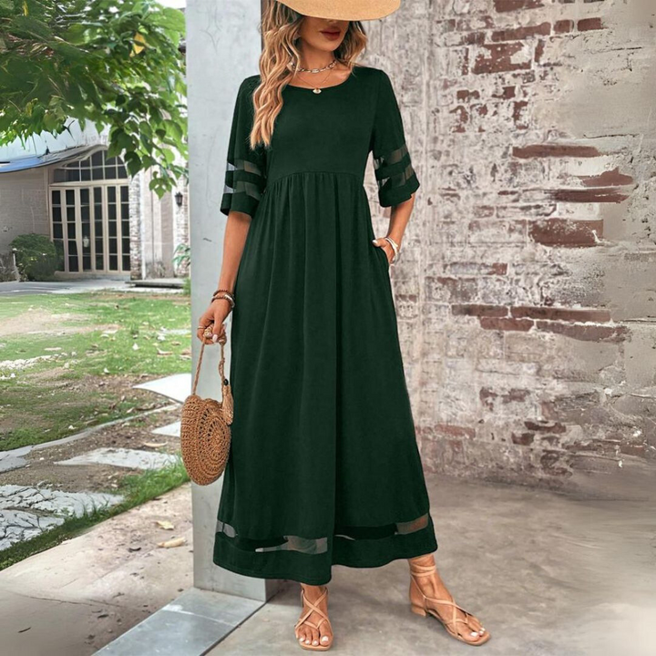 Aubrey | Elegant Empire Midi Dress