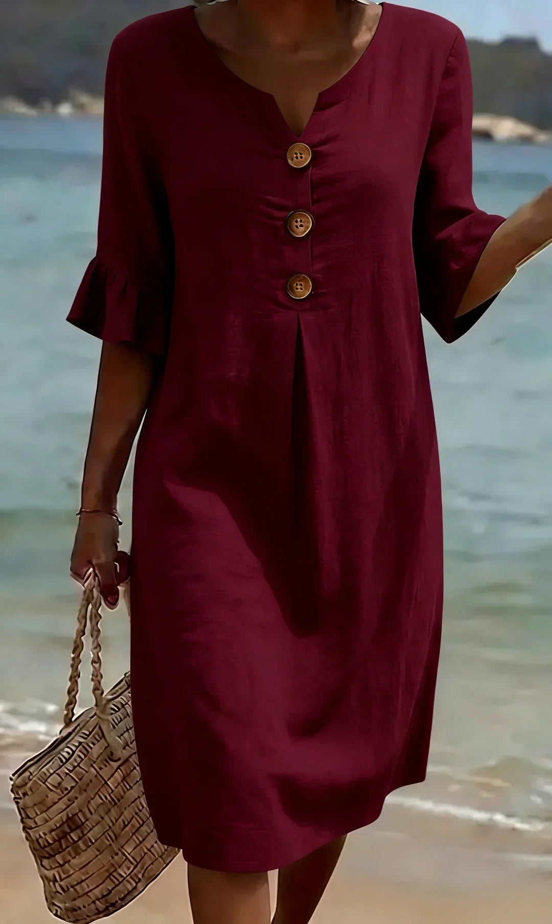 Mila | Textured Long Sleeve Dress