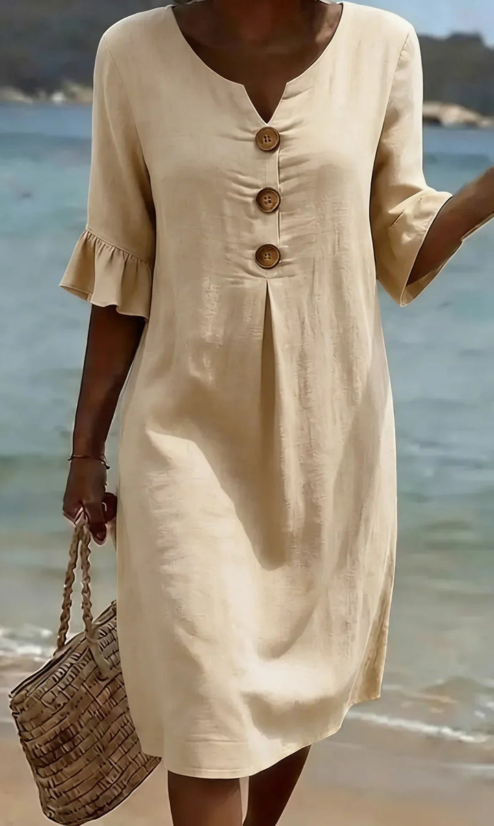 Mila | Textured Long Sleeve Dress