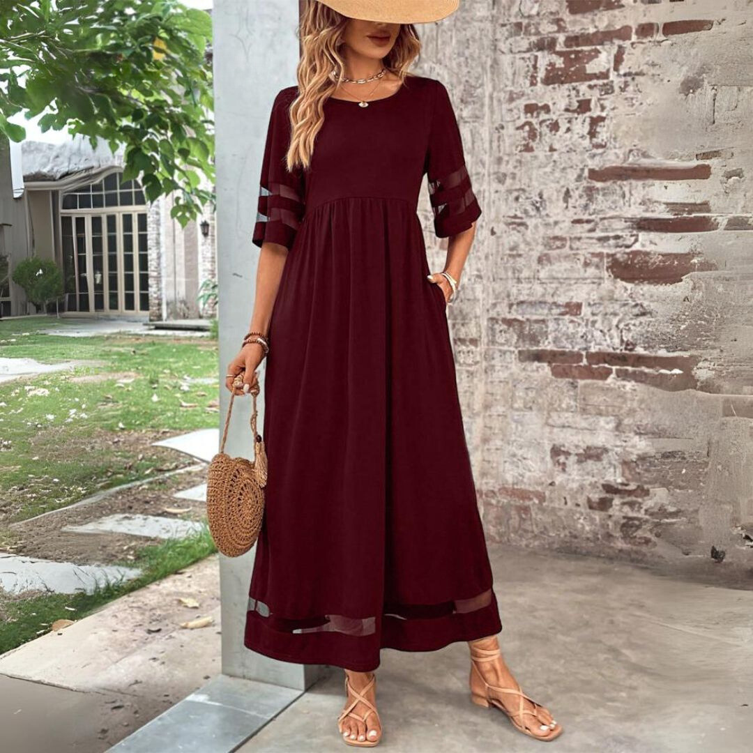 Aubrey | Elegant Empire Midi Dress