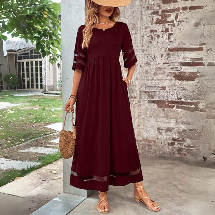 Aubrey | Elegant Empire Midi Dress