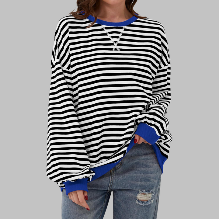 Chloe | Casual Striped Knit Sweater