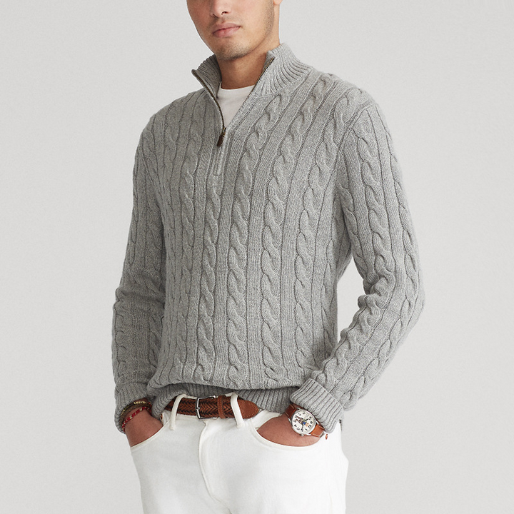 Colyn™ Vintage-Inspired Half-Zip Sweater