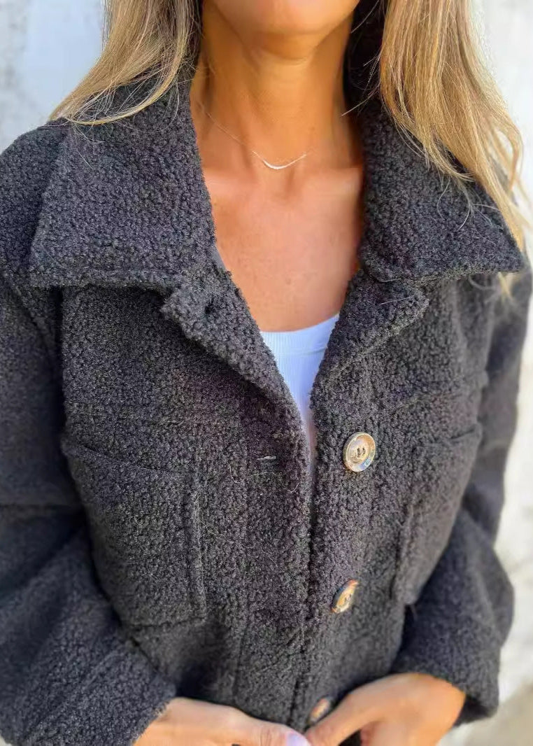 Ella | Cozy Fleece Button-Up Jacket