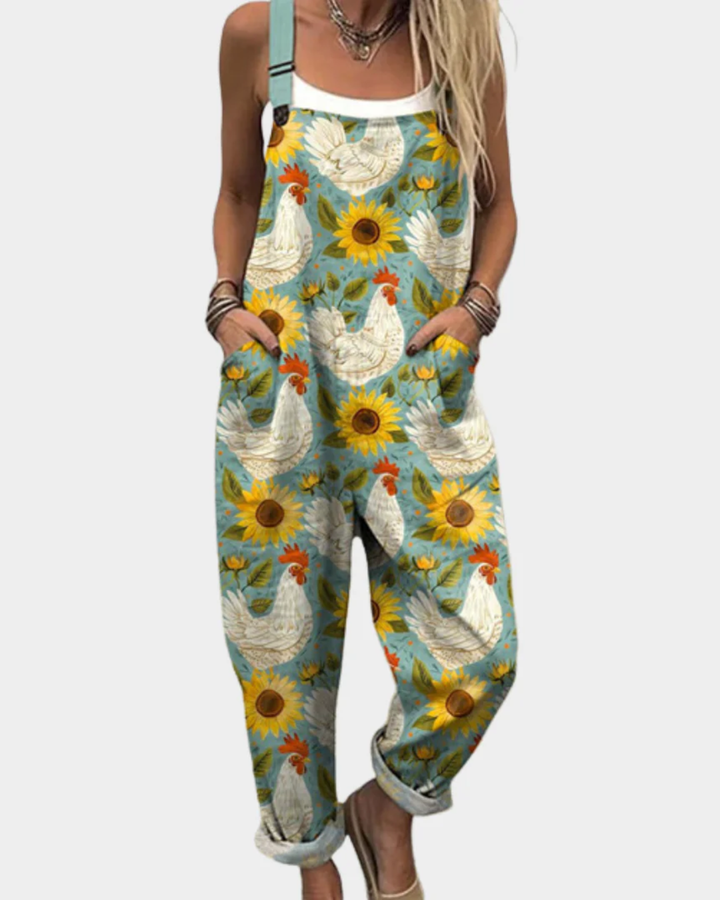 Jackie |  Comfortable Printed Overall / Jumpsuit