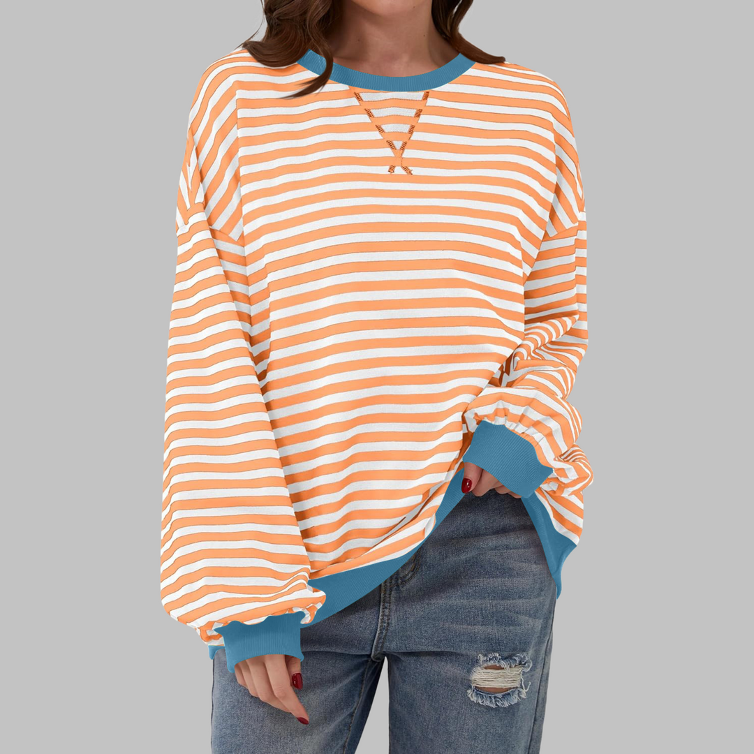 Chloe | Casual Striped Knit Sweater