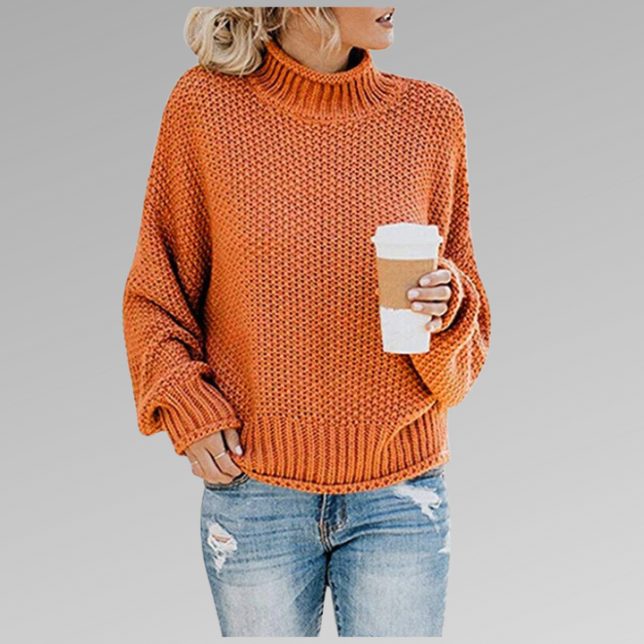 Lilah | Chic High-Collar Knit Sweater