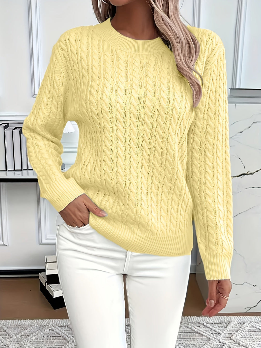 Eliana | Timeless Cable Knit Sweater