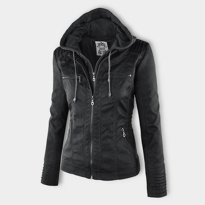 Elena | Classic Leather-Style Jacket with Timeless Elegance