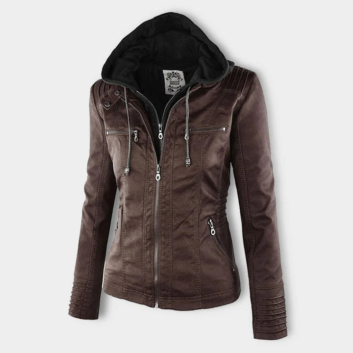 Elena | Classic Leather-Style Jacket with Timeless Elegance