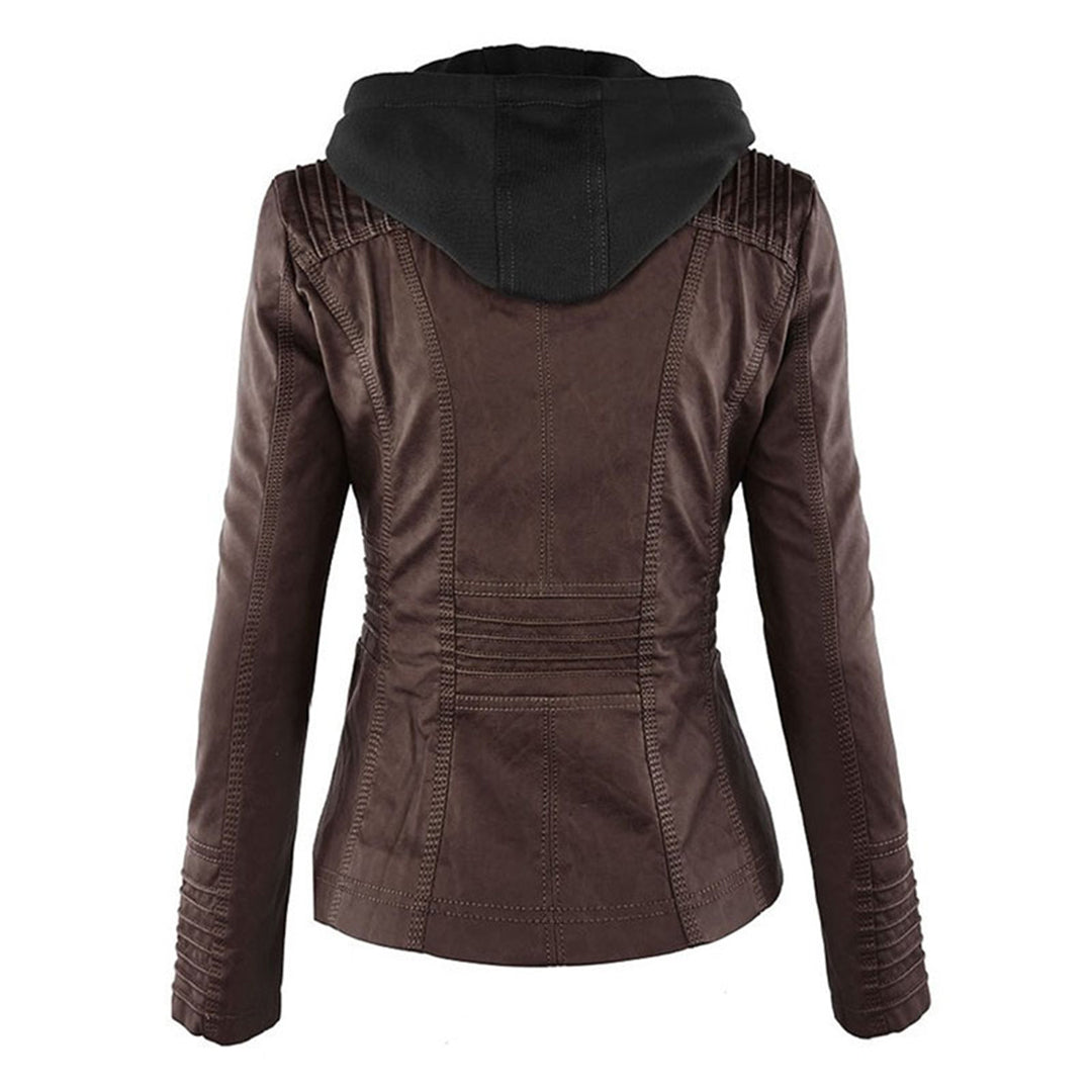Elena | Classic Leather-Style Jacket with Timeless Elegance