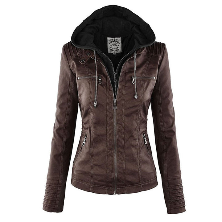Elena | Classic Leather-Style Jacket with Timeless Elegance