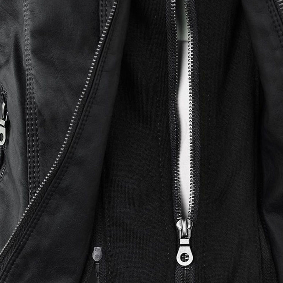 Elena | Classic Leather-Style Jacket with Timeless Elegance