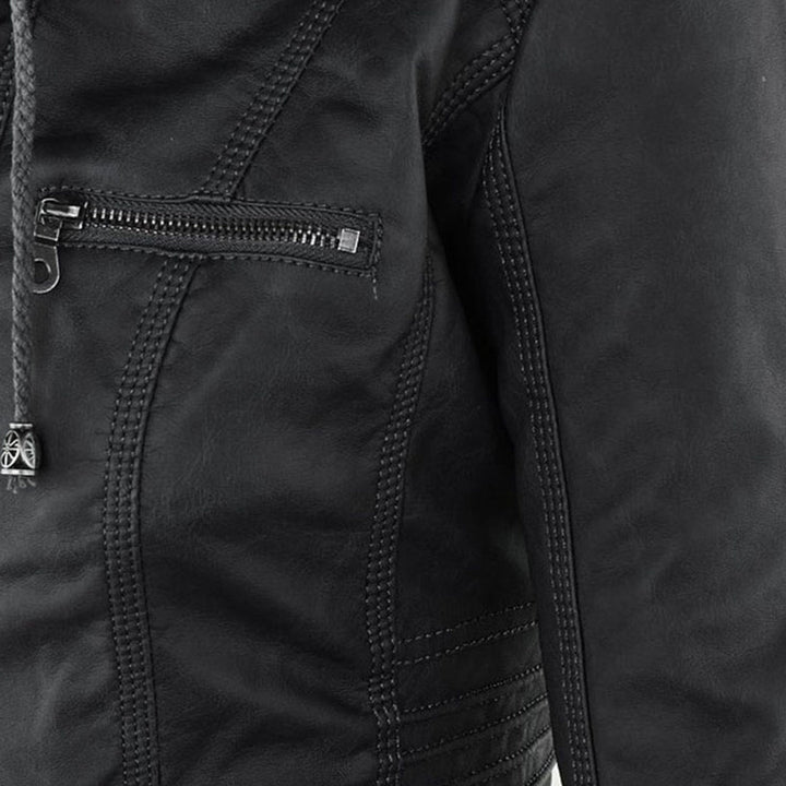 Elena | Classic Leather-Style Jacket with Timeless Elegance