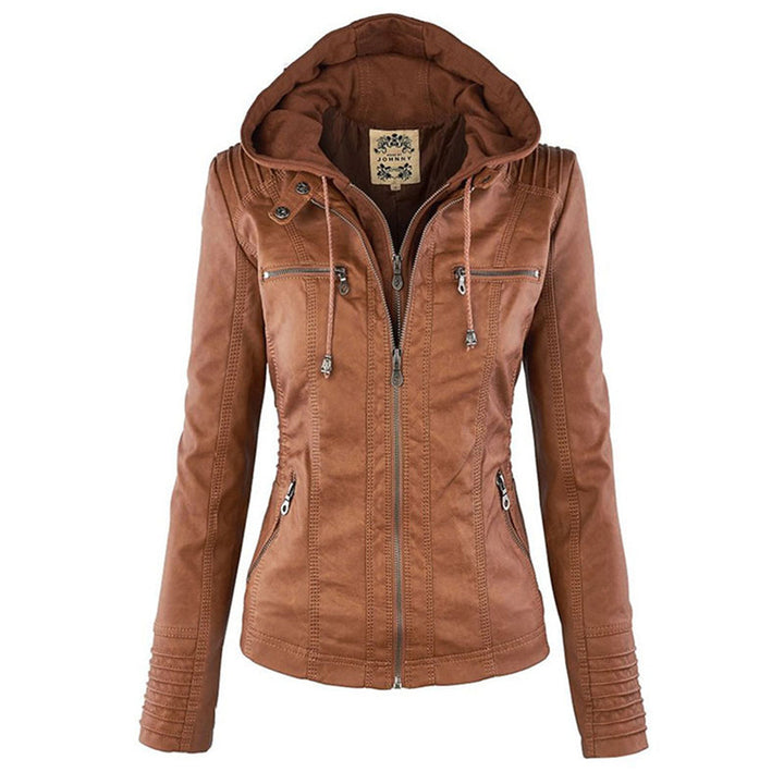 Elena | Classic Leather-Style Jacket with Timeless Elegance