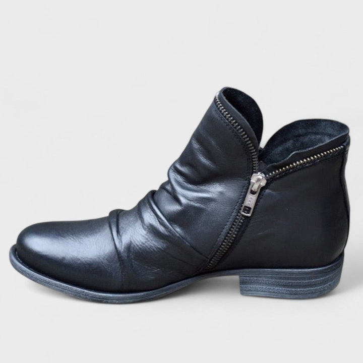 Micah | Comfortable Zip-Up Ankle Boots