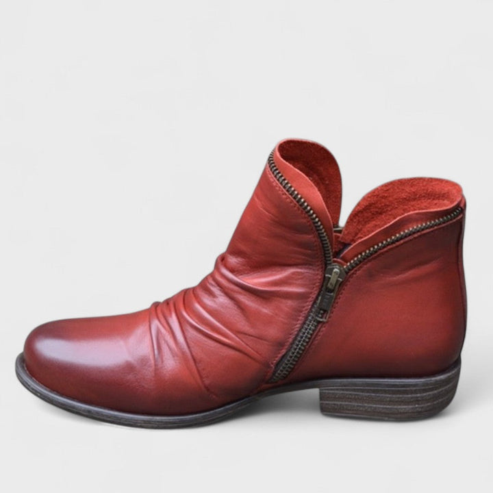 Micah | Comfortable Zip-Up Ankle Boots