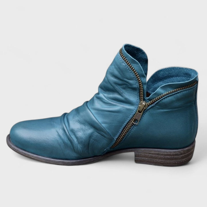 Micah | Comfortable Zip-Up Ankle Boots