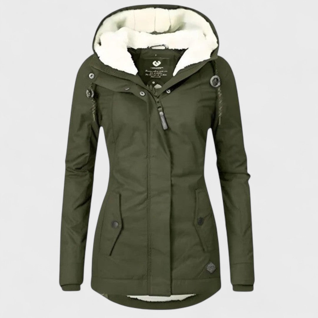Barbara | Cozy Waterproof Winter Coat with Hood