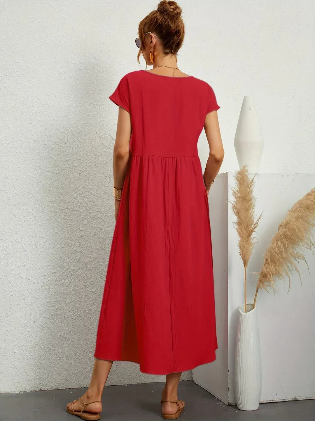 Robin | Light Cotton Dress with Pockets