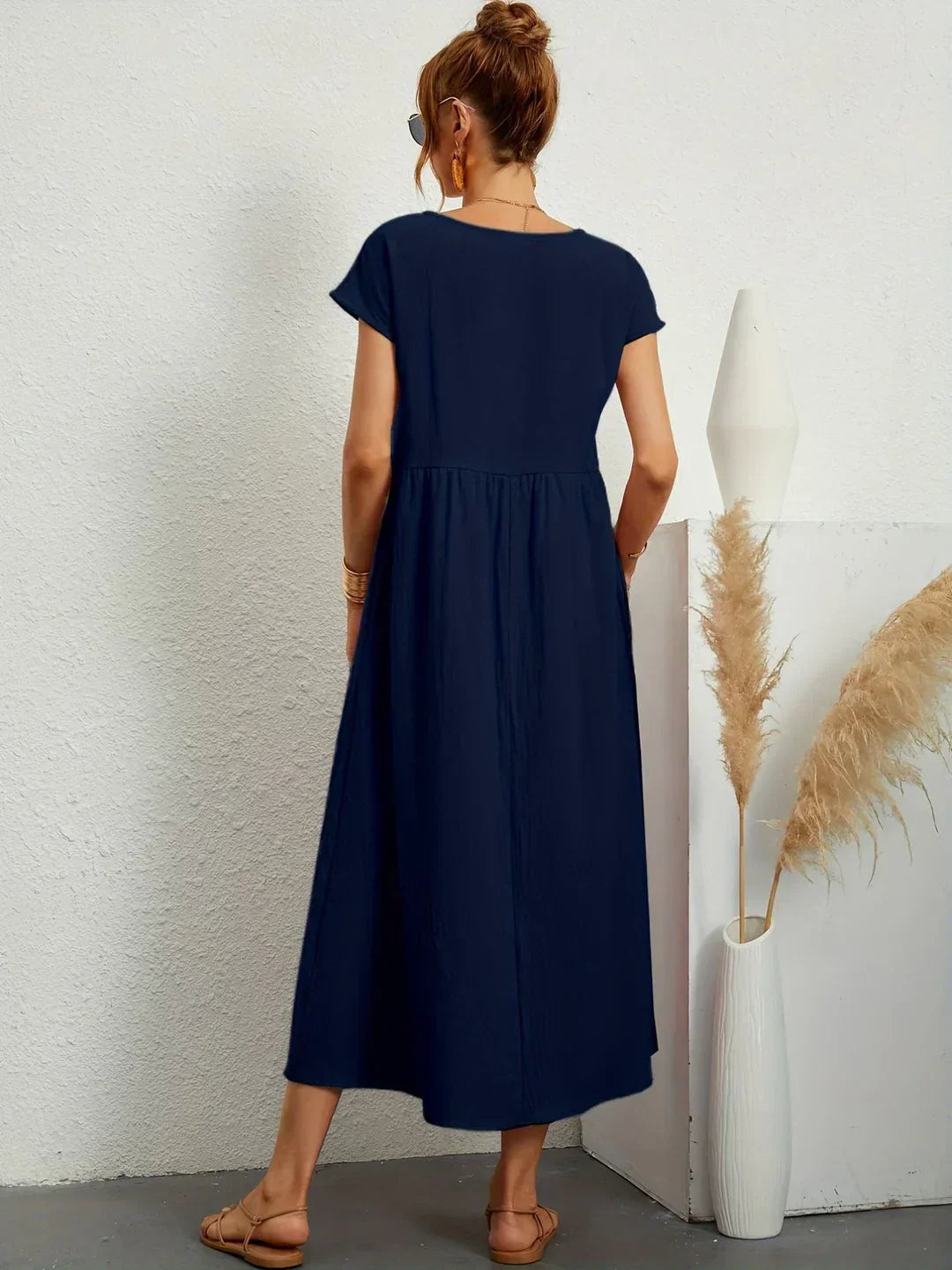 Robin | Light Cotton Dress with Pockets