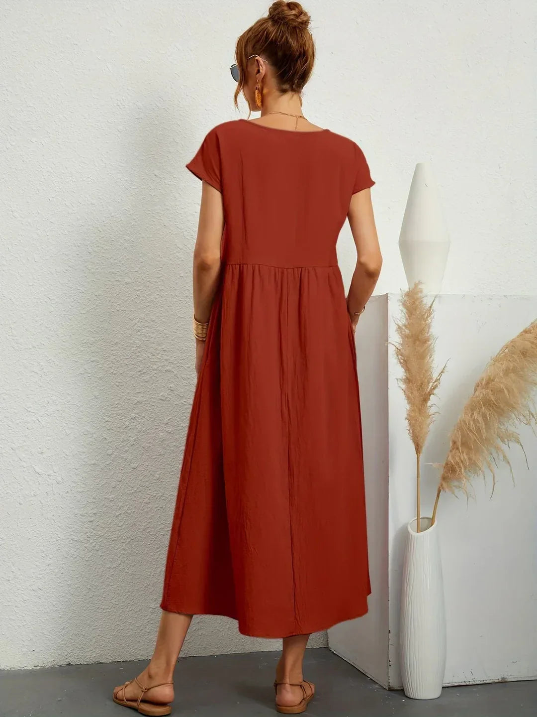 Robin | Light Cotton Dress with Pockets