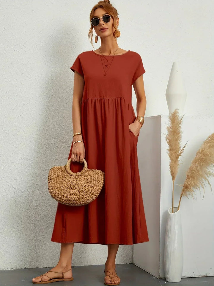 Robin | Light Cotton Dress with Pockets