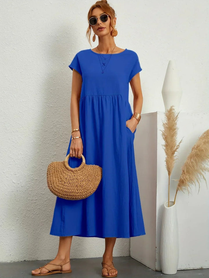 Robin | Light Cotton Dress with Pockets