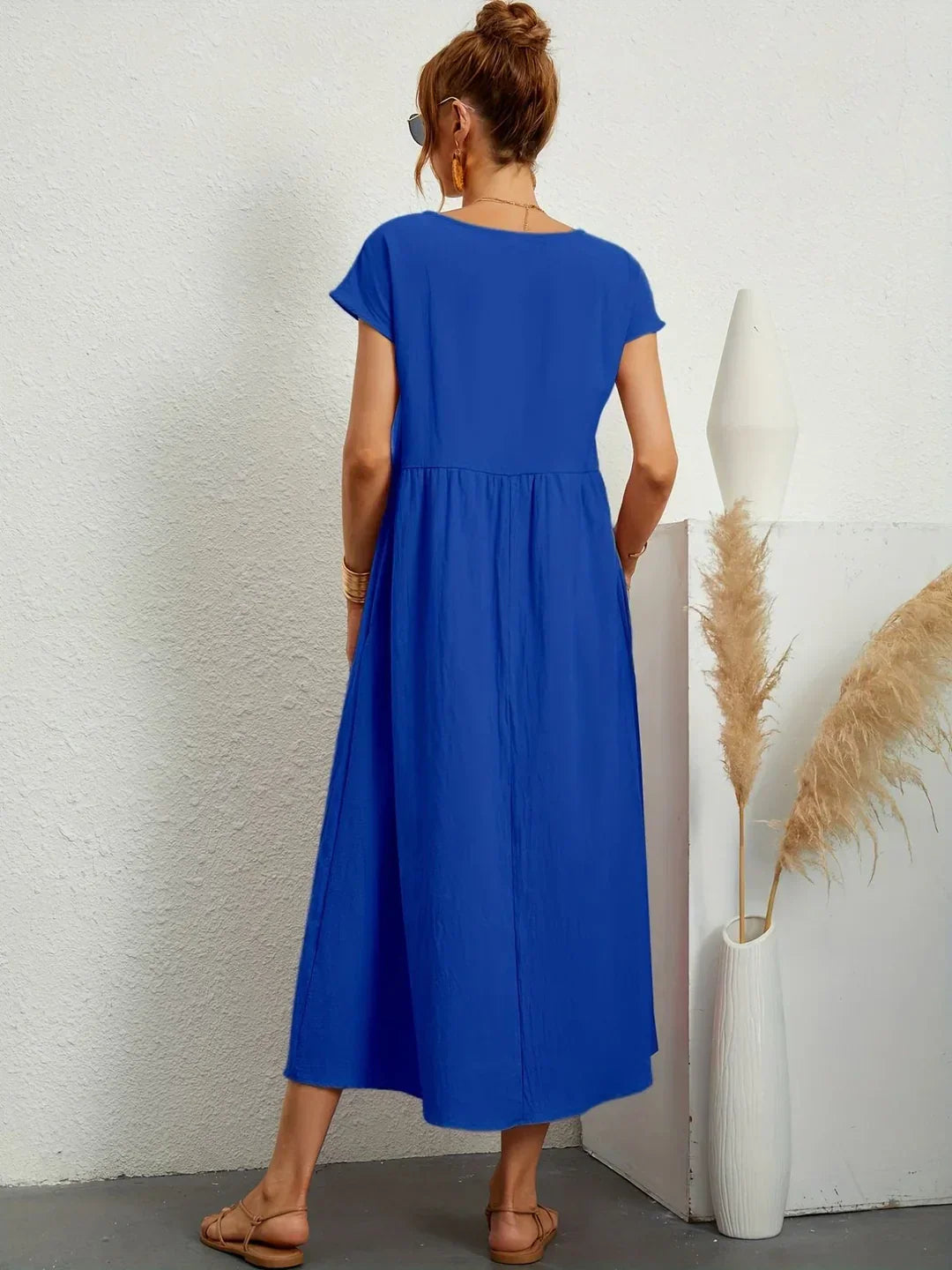 Robin | Light Cotton Dress with Pockets