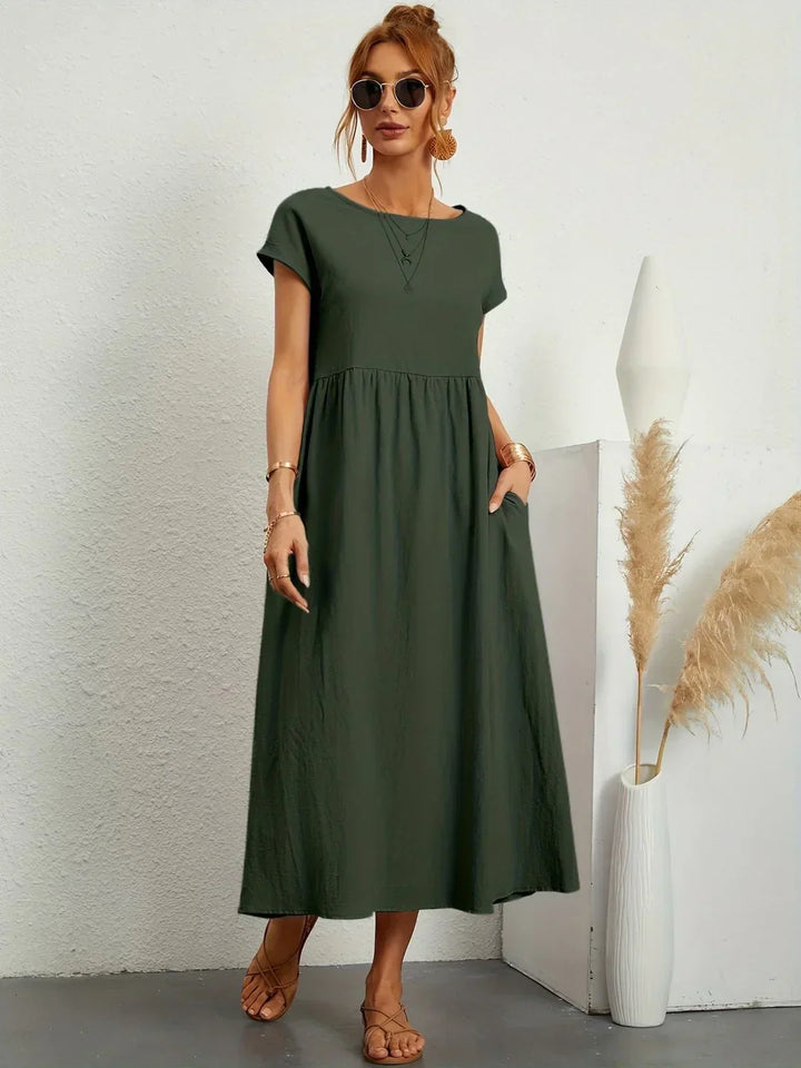 Robin | Light Cotton Dress with Pockets