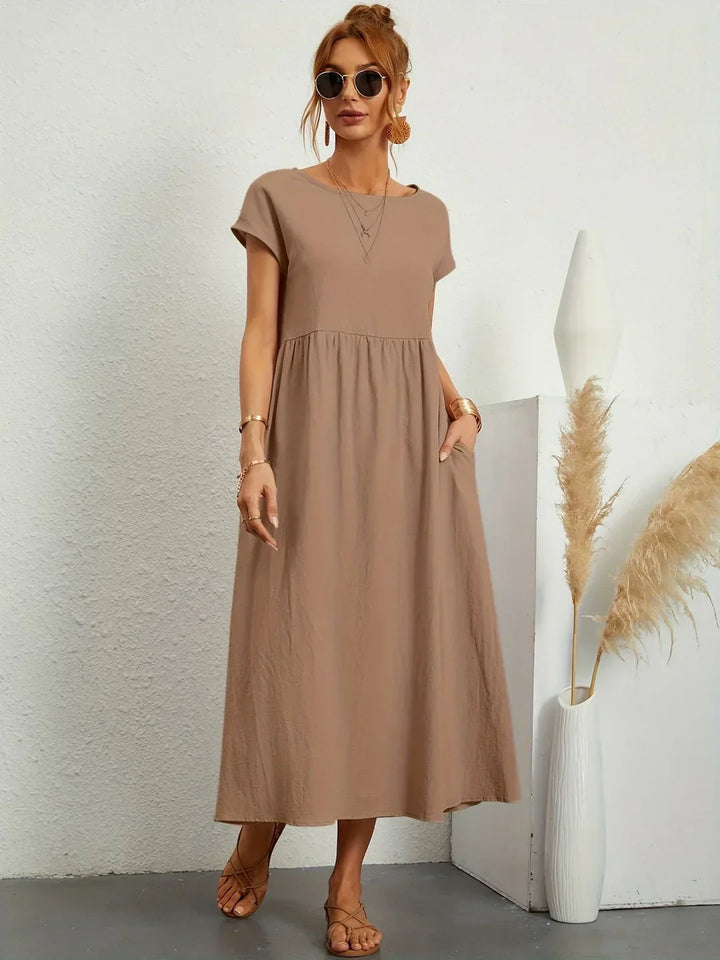 Robin | Light Cotton Dress with Pockets